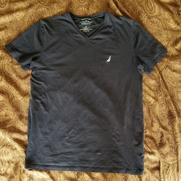 Nautica Stretch V-neck Performance Tee - Picture 1 of 3